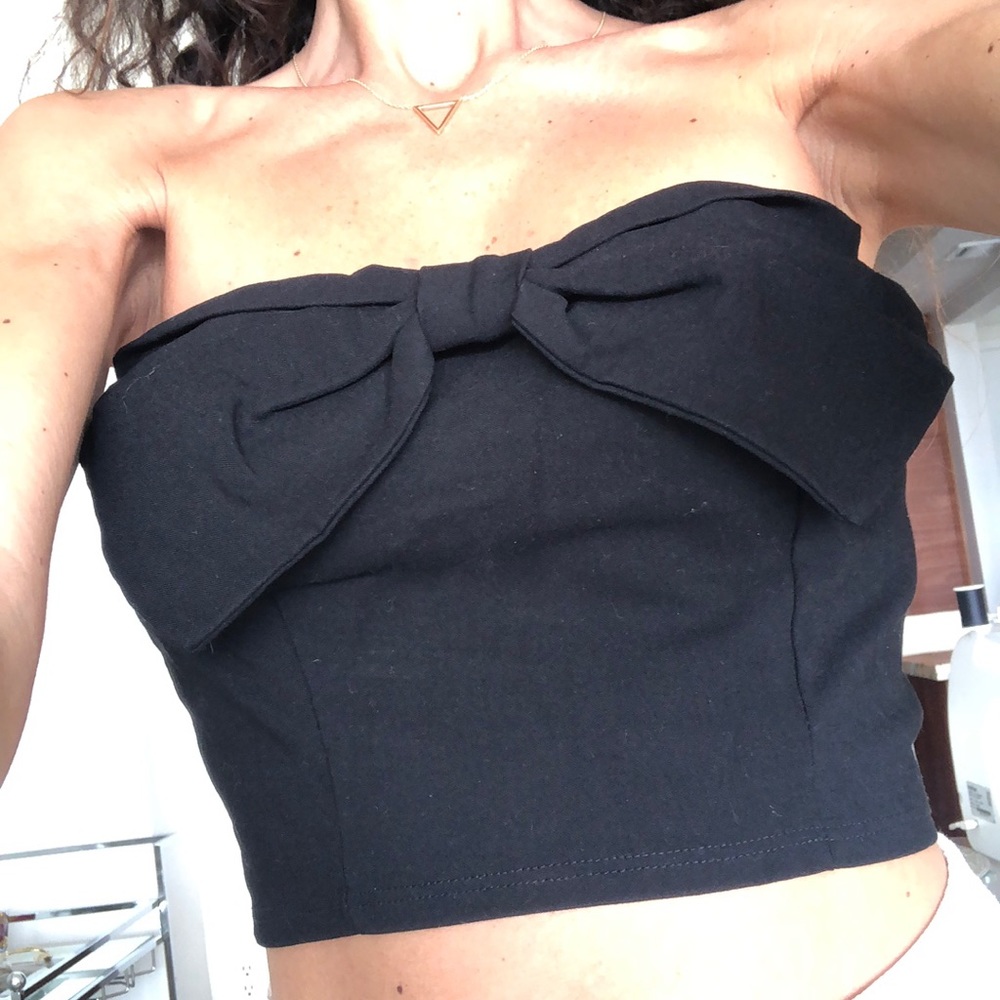 Forever 21 Bow Crop Top M NWT